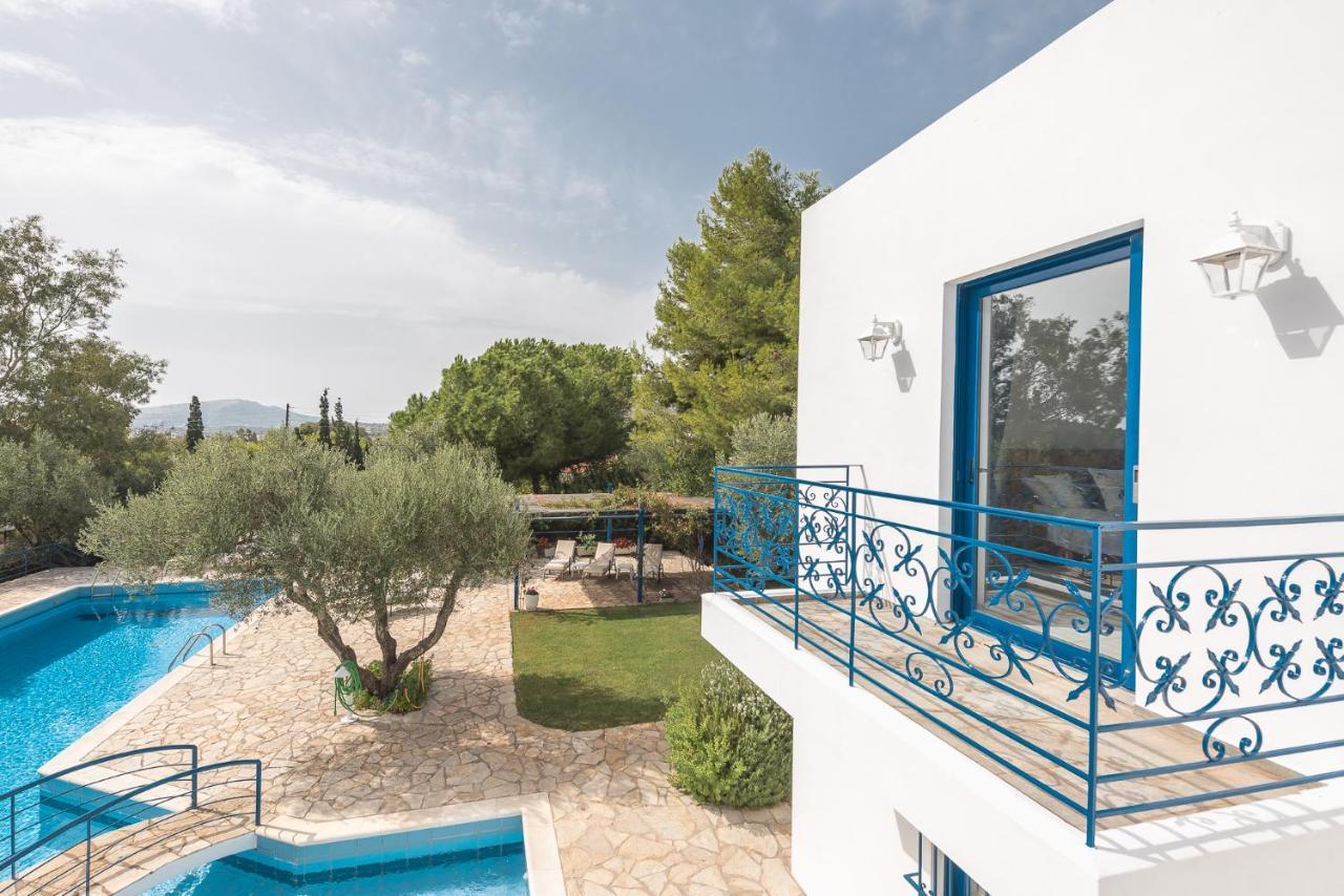 Summer Villa Pasiphae Private Pool - Bbq -Beach 2Min Sounion Exterior foto