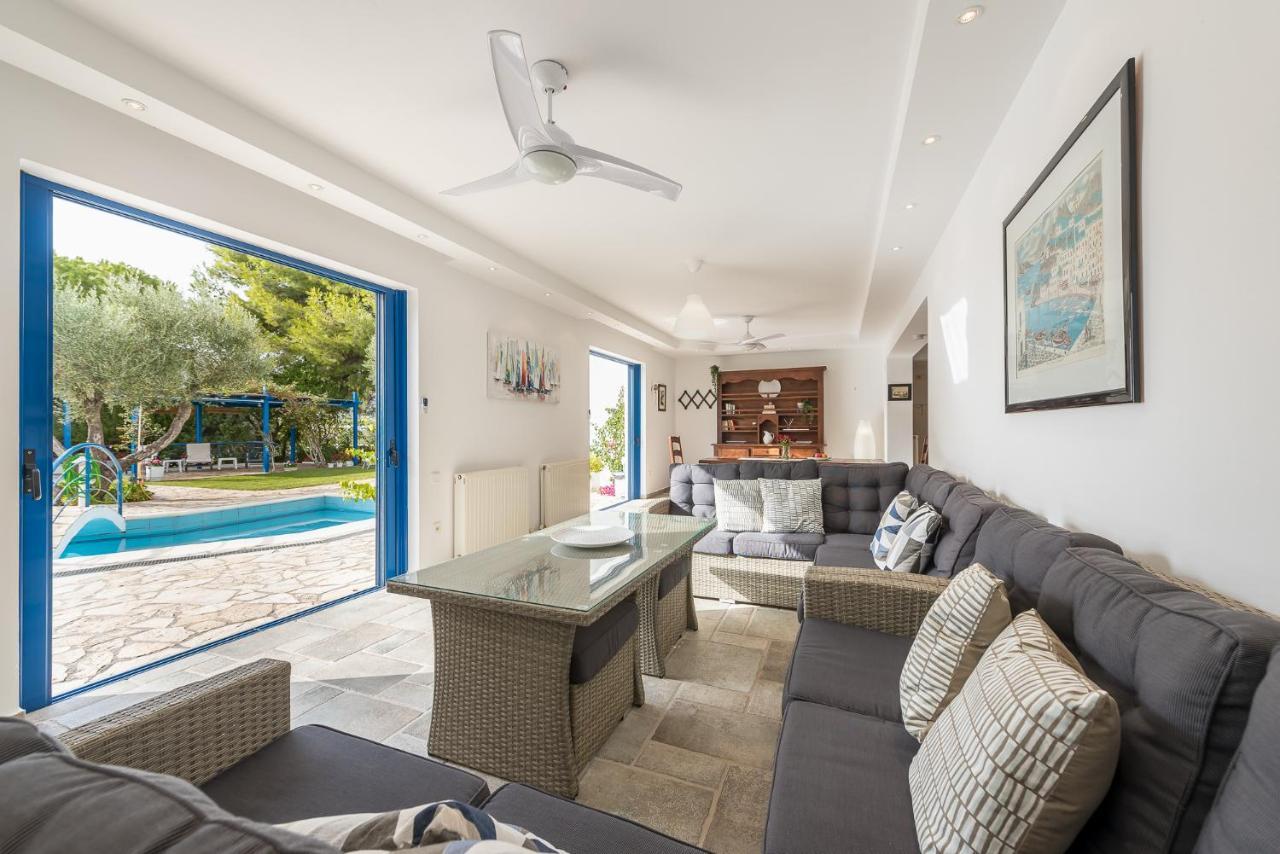 Summer Villa Pasiphae Private Pool - Bbq -Beach 2Min Sounion Exterior foto